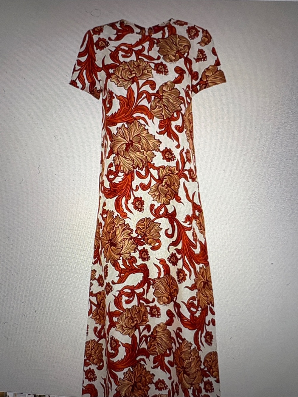 La Double J Silk White Reef Swing Dress XL